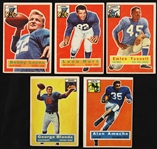 1956 Topps Football Trading Cards - Lot of 89 Cards