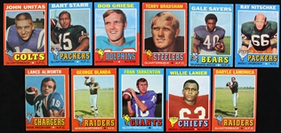 1971 Topps Football Trading Cards - Lot of 238 Cards