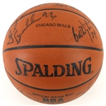 1997-98 Chicago Bulls NBA Champions Team Signed ONBA Stern Game Basketball w/ 17 Signatures Including Michael Jordan, Scottie Pippen, Dennis Rodman, Phil Jackson & More (UDA, MEARS LOA/JSA)