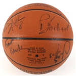 1997-98 Chicago Bulls NBA Champions Team Signed ONBA Stern Game Basketball w/ 17 Signatures Including Michael Jordan, Scottie Pippen, Dennis Rodman, Phil Jackson & More (UDA, MEARS LOA/JSA)