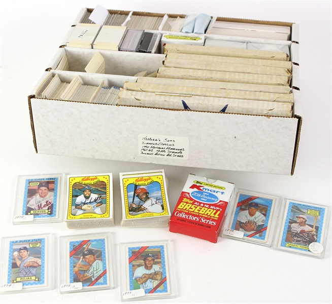 1970s-90s Baseball Card Collection - Lot of 500+ w/ Kelloggs 3-D, Diamond Classics, Baseball Legends & More