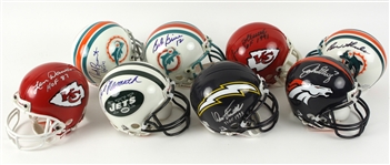 1980's-2000's NFL Hall of Fame & Stars Massive Signed Mini Helmet Collection - Lot of 98 w/ Jim Brown, Johnnuy Unitas, Reggie White & More (JSA)