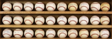1980s-2000s Hall of Fame & Star Signed Baseball Collection - Lot of 101 w/ Ted Williams, Joe DiMaggio, Mickey Mantle, Willie Mays, Hank Aaron & More (JSA) 