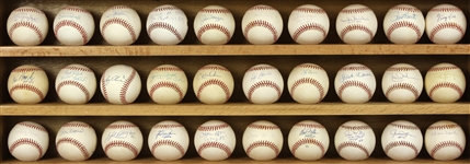 1980's-2000's Hall of Fame & Star Signed Baseball Collection - Lot of 101 w/ Ted Williams, Joe DiMaggio, Mickey Mantle, Willie Mays, Hank Aaron & More (JSA) 