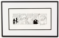 2007 Lynn Johnstone Signed 12" x 19" Framed For Better Or Worse Original Comic Strip Art  