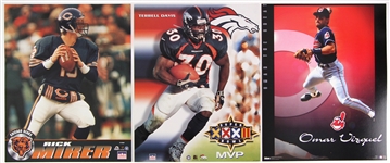 1990s-2000s Baseball Basketball Football Hockey 16" x 20" Poster Collection - Lot of 49