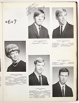 1967 Bruce Springsteen Autographed Freehold New Jersey High School Yearbook (LOA from Original Owner) JSA Full Letter “Stay Cool, Bruce”