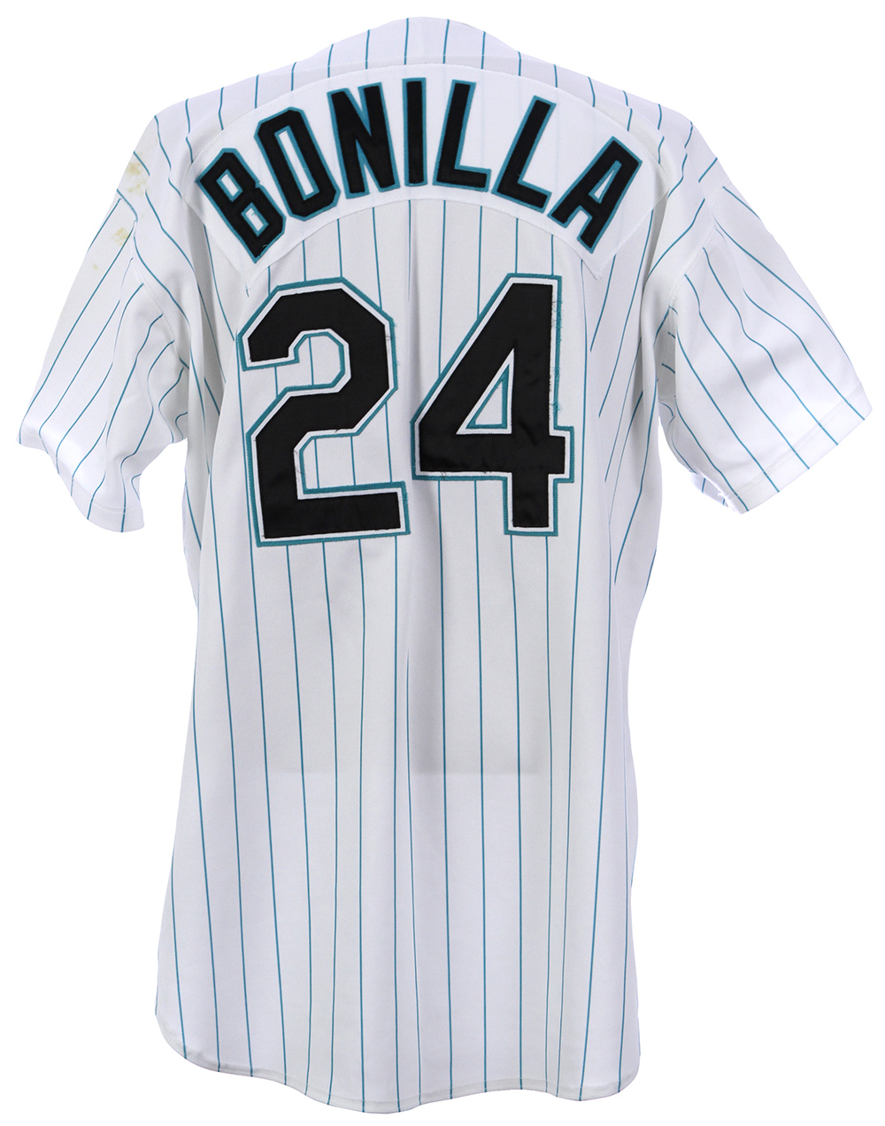 Lot Detail - 1997 Bobby Bonilla Florida Marlins Game Worn Home Jersey  (MEARS LOA)