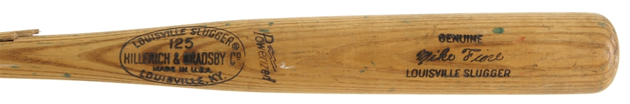 1969-70 Mike Fiore Kansas City Royals H&B Louisville Slugger Professional Model Game Used Bat (MEARS LOA)