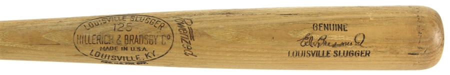 1961-64 Eddie Bressoud Giants/Red Sox H&B Louisville Slugger Professional Model Game Used Bat (MEARS LOA)