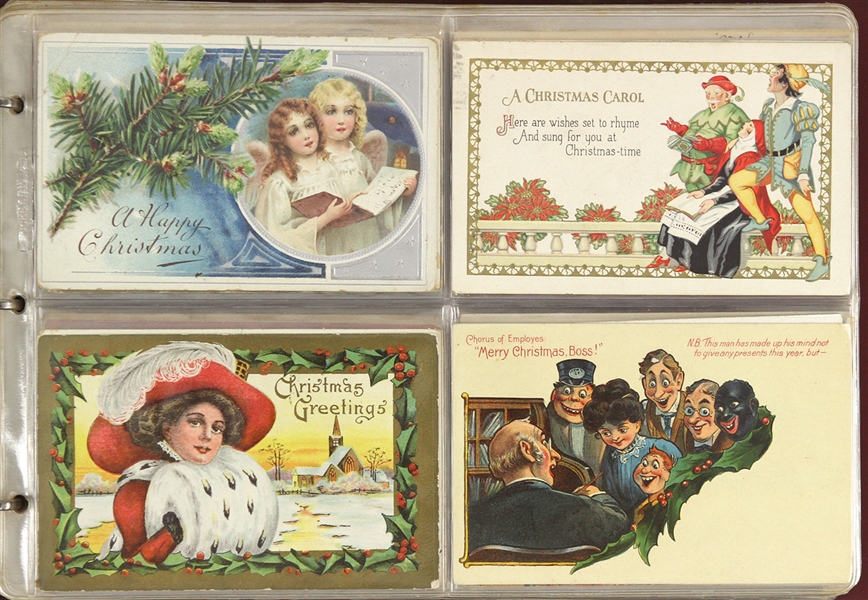 Lot Detail - 1900's-30's Christmas Postcard Collection - Lot of 200