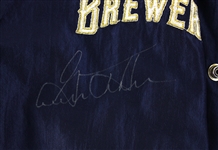 1995-97 Milwaukee Brewers Signed Dugout Jacket w/ 5 Signatures Including Gorman Thomas, Mike Matheny, Jeff Cirillo, Fernando Vina & Scott Karl (MEARS LOA/JSA)
