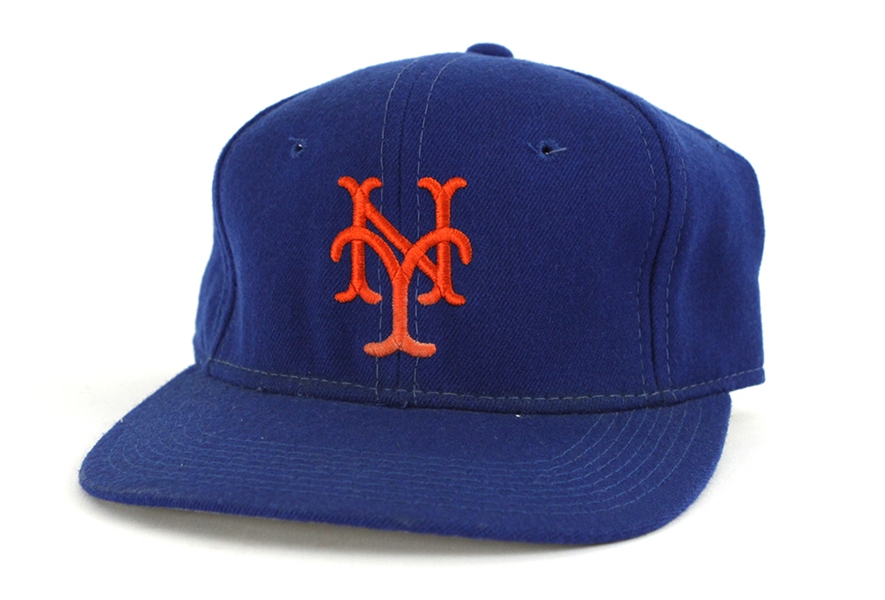1990-91 Mike Cubbage New York Mets Signed Game Worn Cap (MEARS LOA/JSA)
