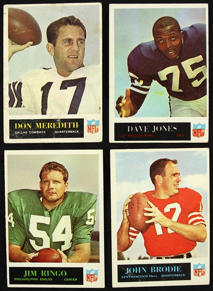 1965 Philadelphia Football Trading Cards - Lot of 88 Cards