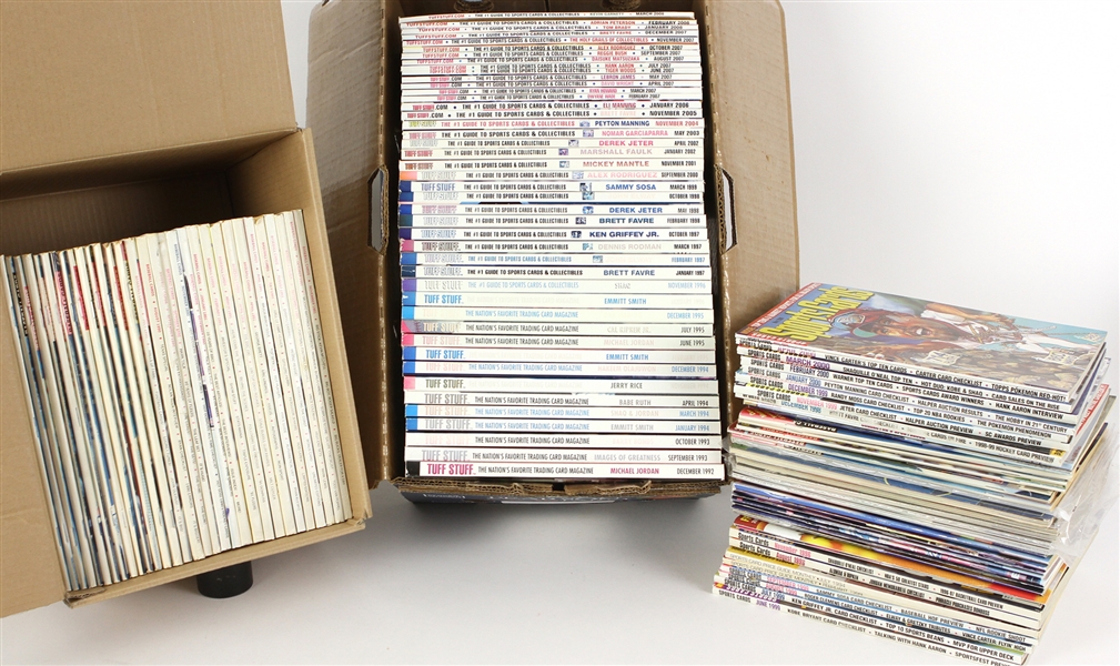 1980s-2000s Sports Card Magazines - Lot of 138 w/ Beckett, Tuff Stuff, Collectors Sportslook & More