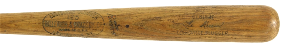 1962-64 Lee Green Minor Leagues H&B Louisville Slugger Professional Model Game Used Bat (MEARS LOA)