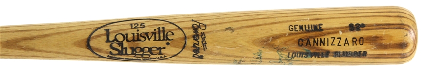 1983-85 Chris Cannizzaro Jr. Minor Leagues Signed Louisville Slugger Professional Model Game Used Bat (MEARS LOA/JSA)
