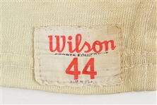 1950's Wilson White #87 Game Worn Durene Football Jersey (MEARS LOA)