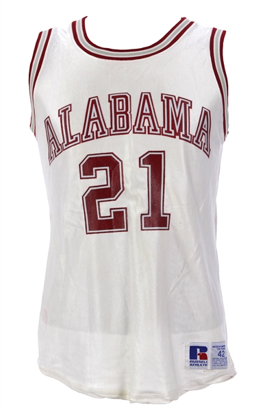 1985-87 Jim Farmer Alabama Crimson Tide Game Worn Home Jersey (MEARS LOA)
