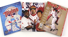 2005-11 Boston Red Sox Minnesota Twins Team Yearbooks - Lot of 3