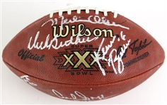 1996 Hall of Fame & Star Multi Signed Super Bowl XXX Football w/ 11 Signatures Including Dick Butkus, Fred Biltenikoff, Lynn Swann  & More (JSA)