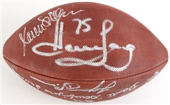 1996 Hall of Fame & Star Multi Signed Super Bowl XXX Football w/ 11 Signatures Including Dick Butkus, Fred Biltenikoff, Lynn Swann  & More (JSA)