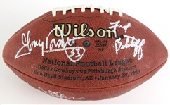 1996 Hall of Fame & Star Multi Signed Super Bowl XXX Football w/ 11 Signatures Including Dick Butkus, Fred Biltenikoff, Lynn Swann  & More (JSA)
