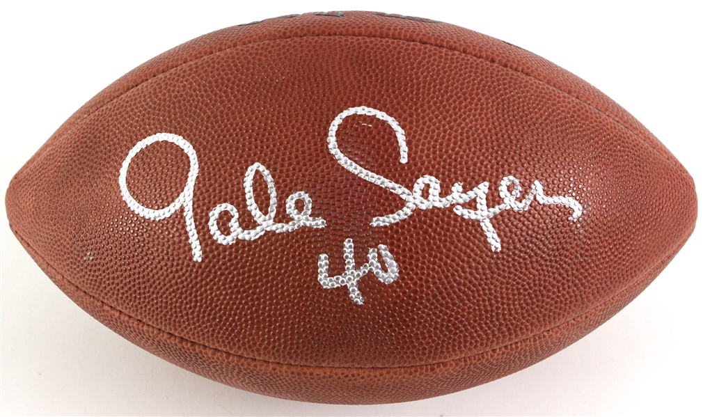 1980s Gale Sayers Chicago Bears Signed ONFL Rozelle Football (JSA)
