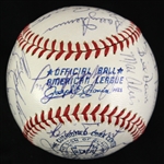 1965 Cleveland Indians Official Joe Cronin American League Team Signed Baseball (33 signatures/JSA)