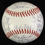 1965 Cleveland Indians Official Joe Cronin American League Team Signed Baseball (33 signatures/JSA)