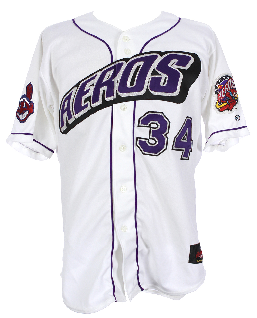 Akron Aeros Game Worn Home Jersey 