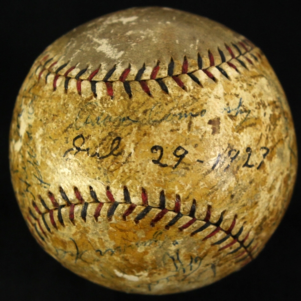 1927 (July 29) Pittsburgh Pirates Brooklyn Robins Multi Signed ONL Heydler Forbes Field Game Used Baseball w/ 14 Signatures Including Lloyd Waner (Rookie Season) & More(MEARS LOA)