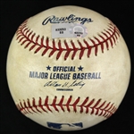 2008 (July 5) Minnesota Twins Cleveland Indians OML Selig Metrodome Game Used Baseball (MEARS LOA/MLB Hologram) Grady Sizemores 100th Career HR Game