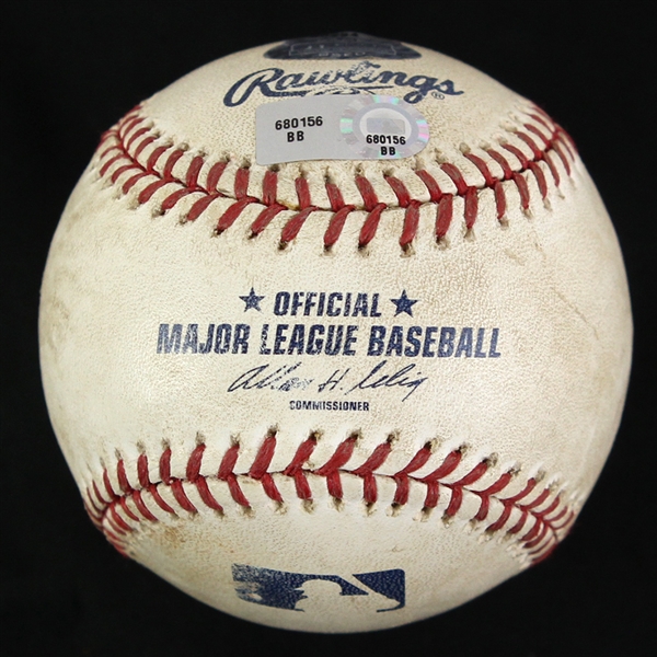 2007 (October 13) Boston Red Sox Cleveland Indians OML Selig Fenway Park ALCS Game 2 Used Baseball (MEARS LOA/MLB Hologram)