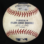 2007 (October 13) Boston Red Sox Cleveland Indians OML Selig Fenway Park ALCS Game 2 Used Baseball (MEARS LOA/MLB Hologram)