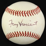 1985-1989 Fay Fincent Major League Baseball Commissioner OAL Signed Baseball (JSA)