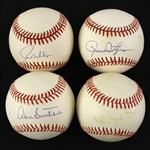 1985-92 Robin Yount Paul Molitor Rollie Fingers Don Sutton Milwaukee Brewers Signed Baseballs - Lot of 4 (JSA)