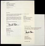 Amanda Blake 8"x 10" Typed Letters Signed (JSA)
