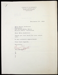 Ann-Margret 8"x 10" Typed and Autographed Letters Secretarial Signed