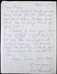 Ann-Margret 8"x 10" Autographed Letter Signed (JSA)