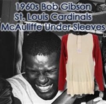 1960s Bob Gibson St. Louis Cardinals McAuliffe Under Sleeves Game Worn Shirt (MEARS LOA)