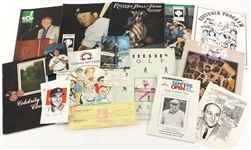1960s-2000s Warren Spahn Milwaukee/Atlanta Braves Personal Memorabilia Collection - Lot of 16 w/ Signed Check, Charity Golf Programs & More (JSA) From Spahn Estate