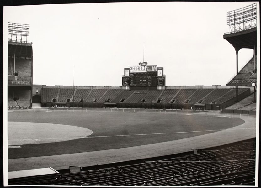 1958 Cleveland Indians Municipal Stadium "The Sporting News Collection Archives" Original 10" x 14" Photo Choice Jumbo Oversized Photo (TSN Collection Hologram) 1:1, Unique