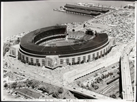 1950s Cleveland Indians Municipal Stadium "The Sporting News Collection Archives" Original 10" x 14" Choice Jumbo Oversized Photo (TSN Collection Hologram) 1:1, Unique