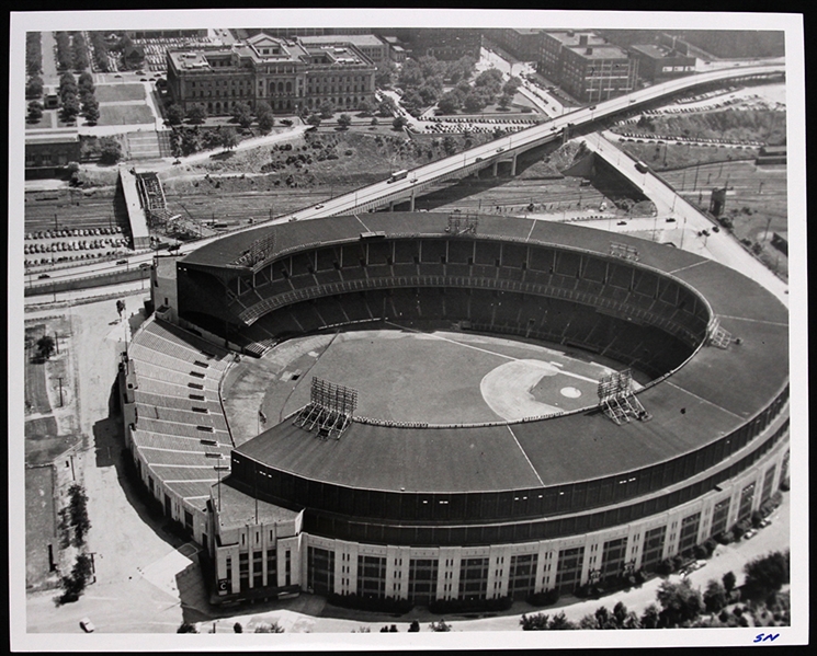1960s Cleveland Indians/Browns Cleveland Municipal Stadium 8" x 10" Original Photo