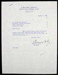 1954 Warren Giles National League President Signed Correspondence (JSA)