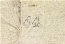 1954-55 Walter Alston Brooklyn Dodgers Game Worn Undershirt (MEARS LOA/Family Letter)