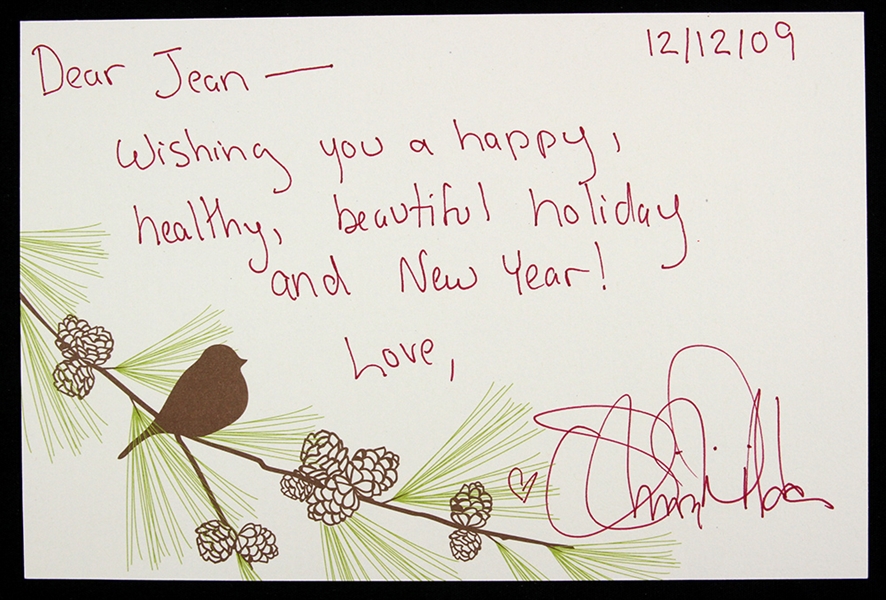 Olivia Wilde 5"x 8" Autographed Card Signed (JSA)