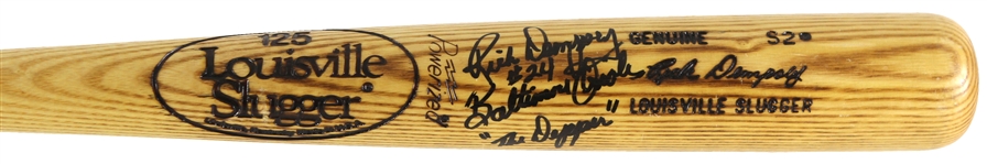 1980-83 Rick Dempsey Baltimore Orioles Signed Louisville Slugger Professional Model Bat (MEARS LOA/JSA)