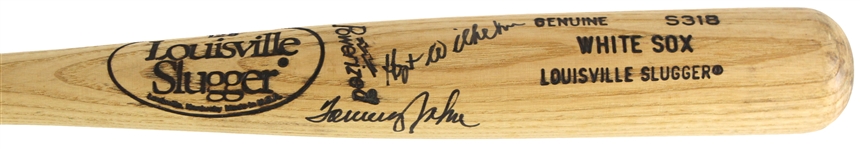 1986-89 Hoyt Wilhelm Tommy John Chicago White Sox Signed Louisville Slugger Professional Model Bat (MEARS LOA/JSA)